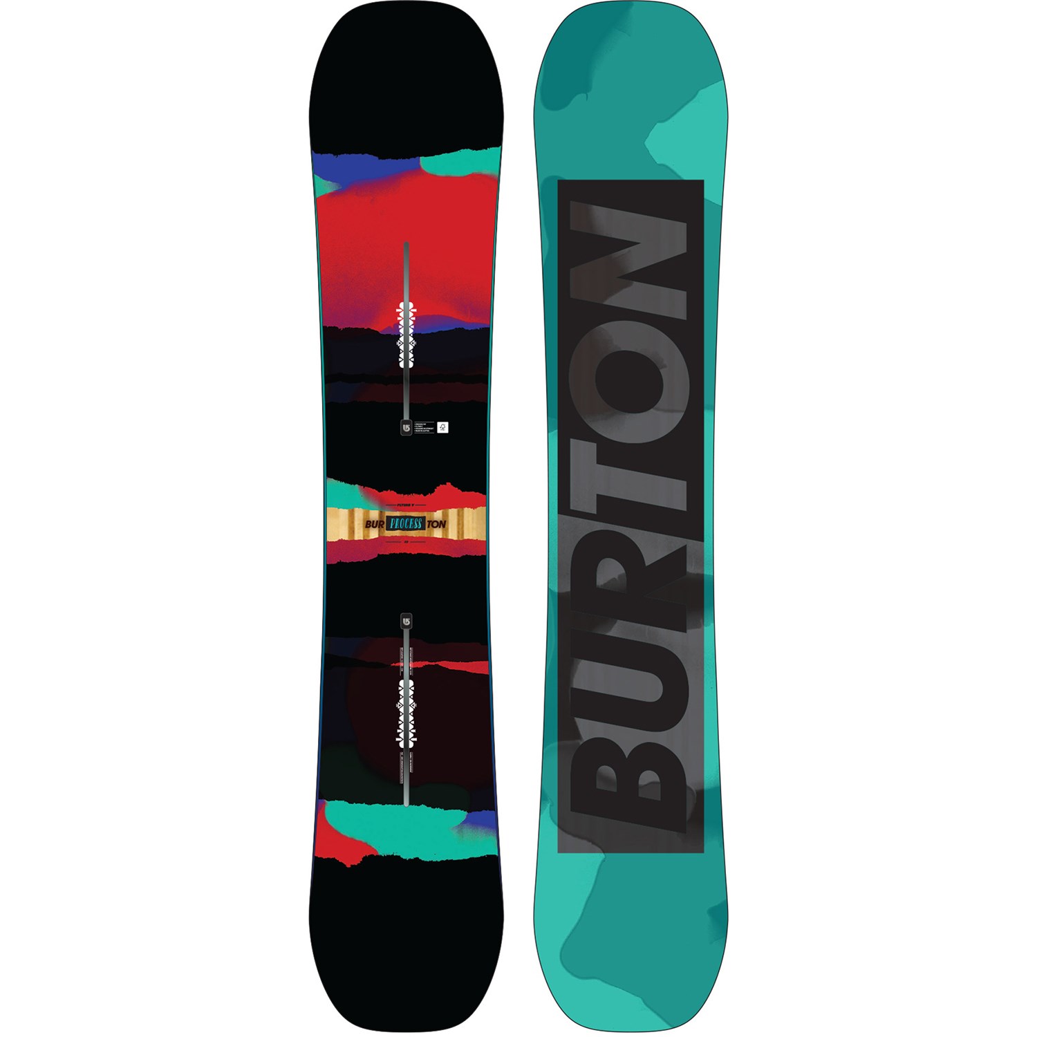 Burton Process Flying V Snowboard + Burton Cartel Snowboard Bindings ...