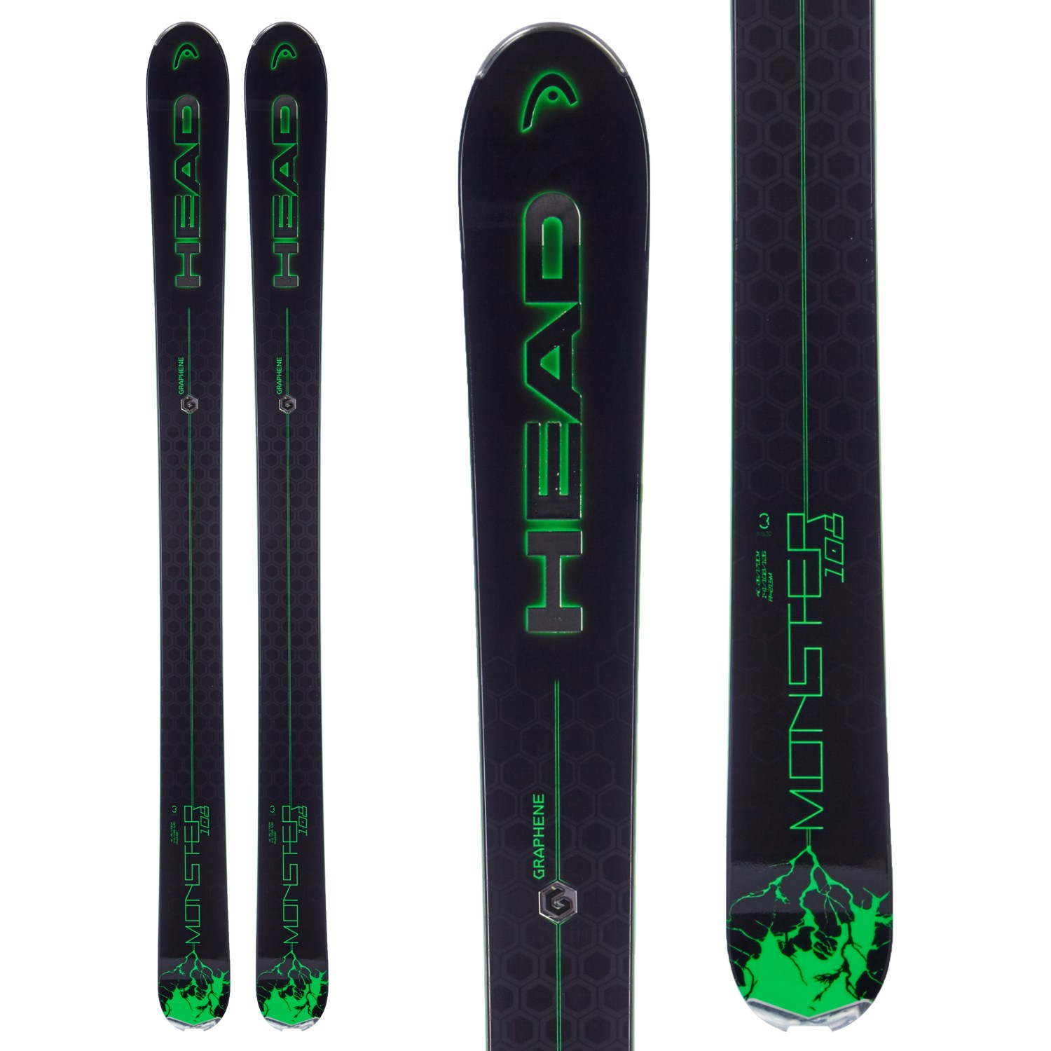 Head Monster 108 Ti Skis + Marker Squire Ski Bindings | evo outlet