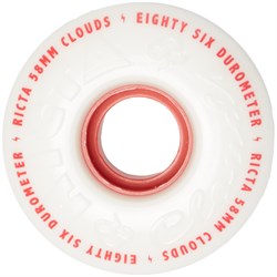 Ricta Clouds Red 86A Skateboard Wheels
