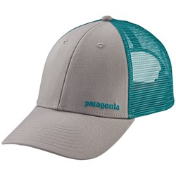 Patagonia Small Text Logo Lopro Trucker Hat in Black for Men