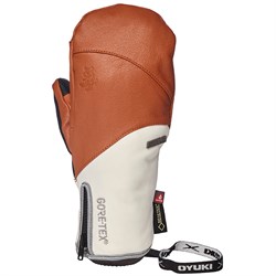 womens brown ski mittens