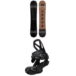 arbor element black rocker snowboard 2020