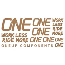 OneUp Components Bar Decal Sheet - Brown