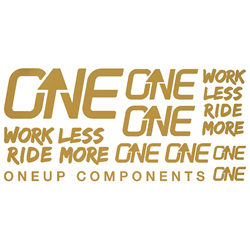 OneUp Components Bar Decal Sheet - Gold