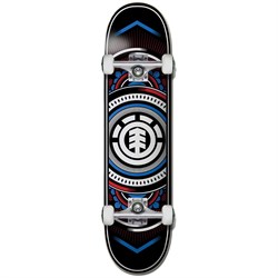 Element Hatched Red Blue 7.75 Skateboard Complete