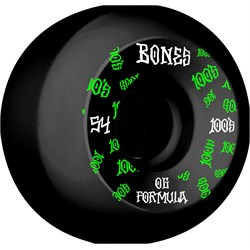 Bones 100s #3 OG Formula V5 Black Skateboard Wheels
