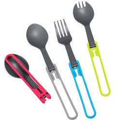 MSR Folding 4 Piece Spoon & Fork Utensil Set