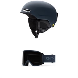 smith ski helmet and goggles