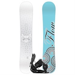 Flow Venus LT Snowboard + Flite 1 Bindings - Women's 2009 | evo