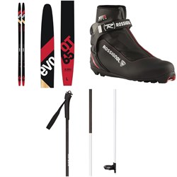 Rossignol Evo OT 65 Positrack Cross Country Skis ​+ Control Step In Bindings 2021 ​+ XC-5 Cross Country Boots ​+ FT-500 Poles 2021
