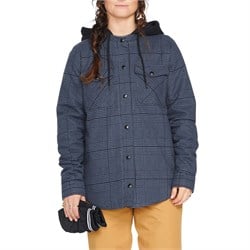 Volcom Hooded Flannel Jacket - Women's