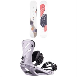 Salomon Lotus Snowboard - Women's ​+ Rhythm Snowboard Bindings 2022