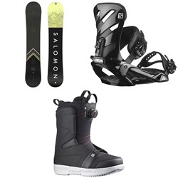 Salomon Sight Snowboard ​+ Rhythm Snowboard Bindings ​+ Faction Boa Snowboard Boots 2022