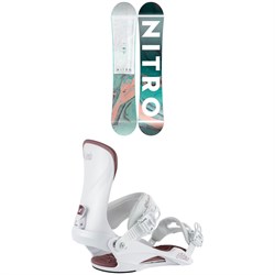 Nitro Mystique Snowboard - Women's 2022 ​+ Nitro Cosmic Snowboard Bindings - Women's 2022