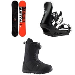 Burton Ripcord Snowboard 2022 ​+ Burton Freestyle Snowboard Bindings 2022 ​+ Burton Moto Boa Snowboard Boots 2021