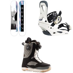 Burton Yeasayer Snowboard ​+ Scribe Snowboard Bindings ​+ Limelight Boa Snowboard Boots - Women's 2022