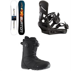 Burton Process Flying V Snowboard ​+ Mission Snowboard Bindings ​+ Ruler Boa Snowboard Boots 2022
