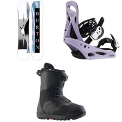 Burton Yeasayer Flying V Snowboard ​+ Citizen Snowboard Bindings ​+ Mint Boa Snowboard Boots - Women's 2022