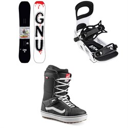 GNU Money C2E Snowboard ​+ Bent Metal Bolt Snowboard Bindings ​+ Vans Hi Standard OG Snowboard Boots 2022