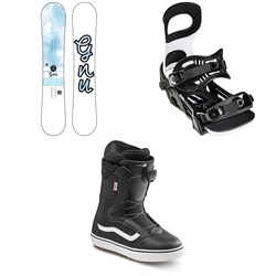 GNU B-Nice BTX Snowboard ​+ Bent Metal Metta Snowboard Bindings ​+ Vans Encore OG Snowboard Boots - Women's 2022