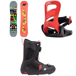 K2 Mini Turbo Snowboard ​+ Mini Turbo Snowboard Bindings ​+ Mini Turbo Snowboard Boots - Kids' 2023
