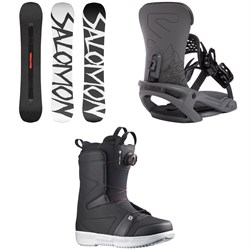 Salomon Craft Snowboard ​+ Trigger X Snowboard Bindings ​+ Faction Boa Snowboard Boots 2022