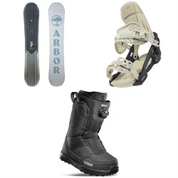 Arbor Ethos Snowboard ​+ Acacia Snowboard Bindings ​+ thirtytwo Shifty Boa Snowboard Boots - Women's 2022