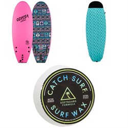 Catch Surf Odysea 5'0 Pro Stump Thruster - JOB Surfboard ​+ 5ft Board Sock ​+ Catch Surf Surf Wax