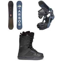 Arbor Foundation Snowboard ​+ Spruce Snowboard Bindings ​+ DC Phase Snowboard Boots 2022