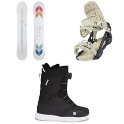 Arbor Poparazzi Rocker Snowboard ​+ Acacia Snowboard Bindings ​+ DC Search Boa Snowboard Boots - Women's 2022