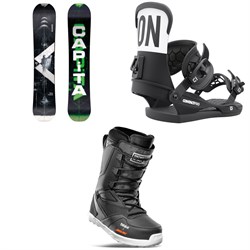 CAPiTA Pathfinder Camber Snowboard ​+ Union Contact Pro Snowboard Bindings ​+ thirtytwo Light x Santa Cruz Snowboard Boots 2022