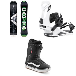 CAPiTA Pathfinder Camber Snowboard ​+ Union Flite Pro Snowboard Bindings ​+ Vans Aura OG Snowboard Boots 2022