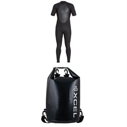 XCEL Axis 2mm Short Sleeve Back-Zip Wetsuit ​+ XCEL 20L Dry Pack