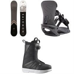 Salomon Sight X Snowboard ​+ Trigger X Snowboard Bindings ​+ Titan Boa X Snowboard Boots 2022