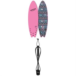 Catch Surf Odysea 5'6'' Skipper Quad-Fin x Jamie O'Brien Pro Surfboard ​+ Creatures of Leisure Icon 6' Surf Leash