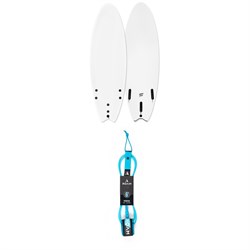 Catch Surf Blank Series 6'0 Fish - Tri Fin Surfboard ​+ Roam Premium 6' Leash