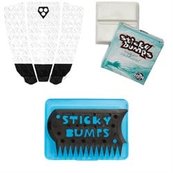 Gorilla Grip Tres Traction Pad ​+ Sticky Bumps Basecoat Wax ​+ Wax Comb & Box