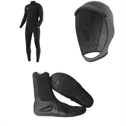 Vissla 7 Seas 4​/3 Comp Chest Zip Wetsuit ​+ 3mm 7 Seas Wetsuit Hood ​+ 3mm 7 Seas Split Toe Wetsuit Boots