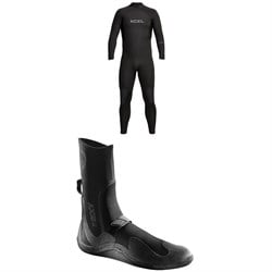 XCEL 5​/4 Axis Back Zip Wetsuit ​+ 5mm Axis Round Toe Wetsuit Boots