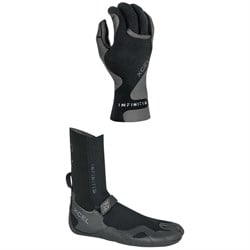 XCEL 3mm Infiniti 5-Finger Wetsuit Gloves ​+ 3mm Infiniti Split Toe Wetsuit Boots