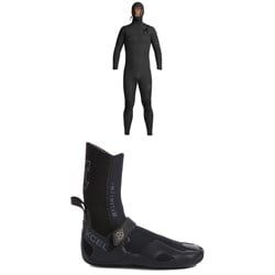 XCEL 4.5​/3.5 Comp X Hooded Wetsuit ​+ 5mm Infiniti Round Toe Wetsuit Boots