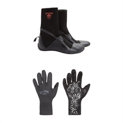 Billabong 3mm Synergy HS Wetsuit Boots ​+ 2mm Synergy Wetsuit Gloves - Women's