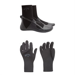 Billabong 3mm Absolute Split Toe Wetsuit Boots ​+ 2mm Absolute 5 Finger Wetsuit Gloves