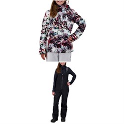 Obermeyer Taja Print Jacket ​+ Anya Bib Pants - Girls'