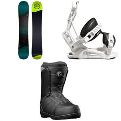 Nidecker Elle 151cm Women's Snowboard Package Flow Bindings BOA Boots+BAG NEW 