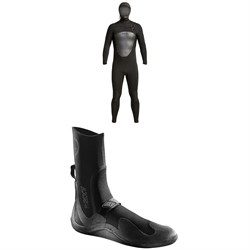 XCEL 5​/4 Axis Hooded Wetsuit ​+ 5mm Axis Round Toe Wetsuit Boots