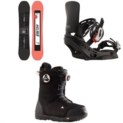 Burton Rewind Snowboard ​+ Lexa EST Snowboard Bindings ​+ Ritual LTD Boa Snowboard Boots - Women's 2022
