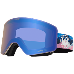 Dragon Snow Goggles Blauw met Rode BandJes Vintage Y2K Wintersport Gear Accessoires Zonnebrillen & Eyewear Sportbrillen 
