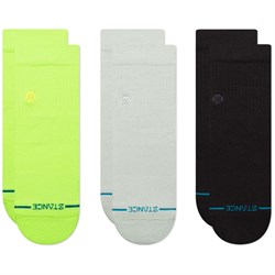 Stance Icon Quarter 3-Pack Socks - Green