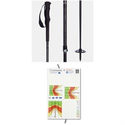evo Way Out Adjustable Ski Poles 2022 ​+ PoleClinometer evo Ski Pole Inclinometer Sticker